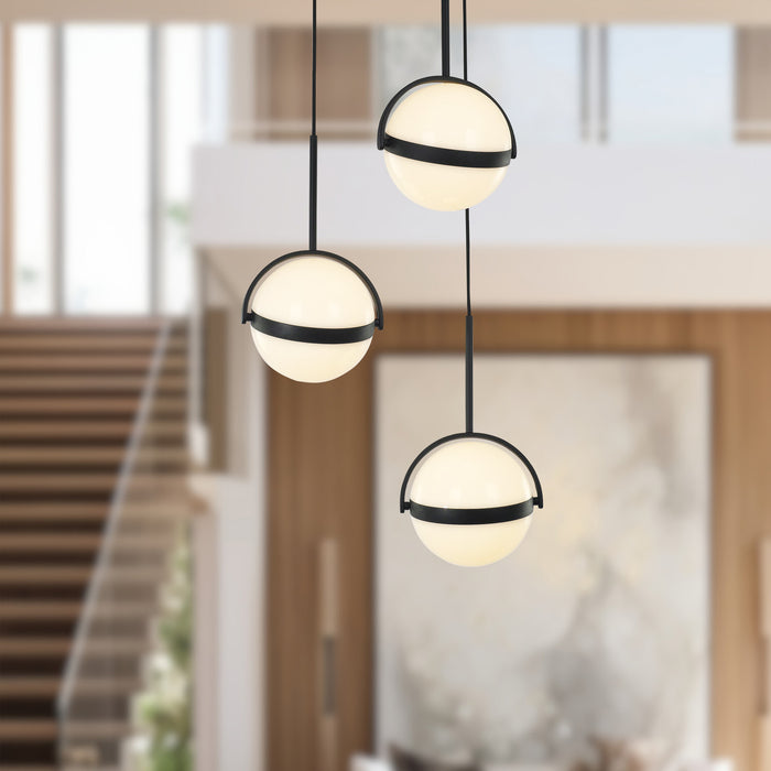 Globo LED Pendant Matte Black-Mini Pendants-Alora-Lighting Design Store