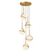 Globo LED Pendant Brushed Gold-Mini Chandeliers-Alora-Lighting Design Store