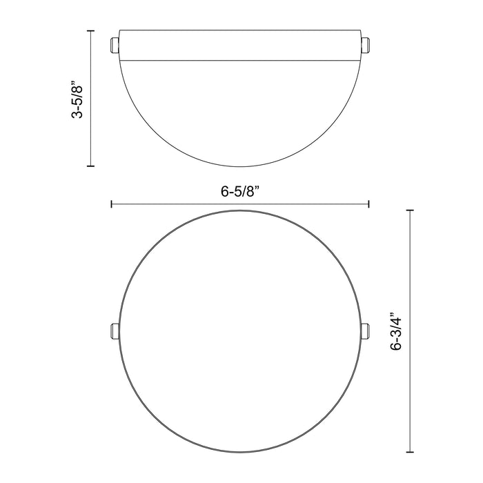 Globo LED Flush Mount Matte Black-Sconces-Alora-Lighting Design Store