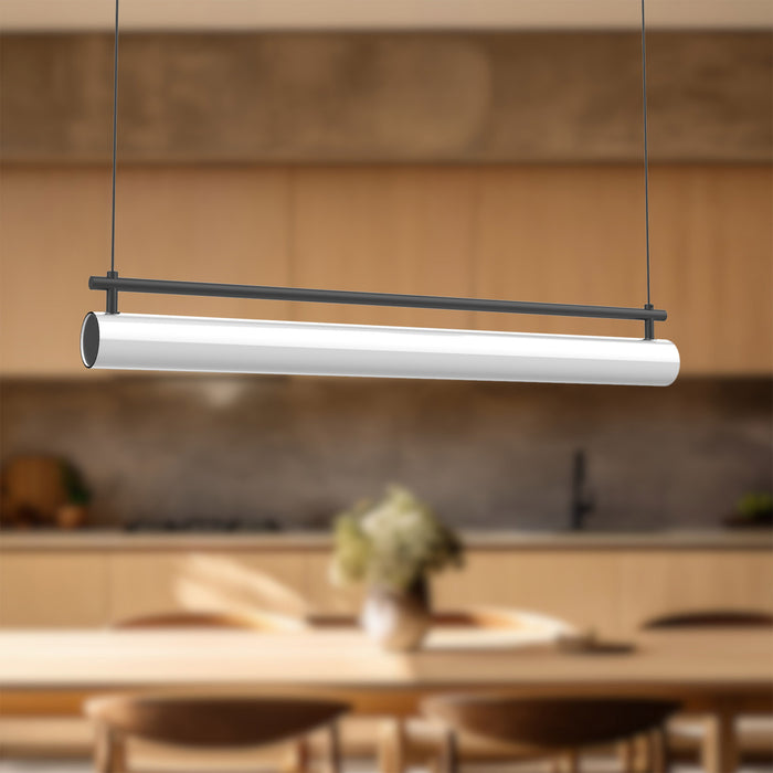 Gramercy LED Linear Pendant Black-Linear/Island-Kuzco Lighting-Lighting Design Store