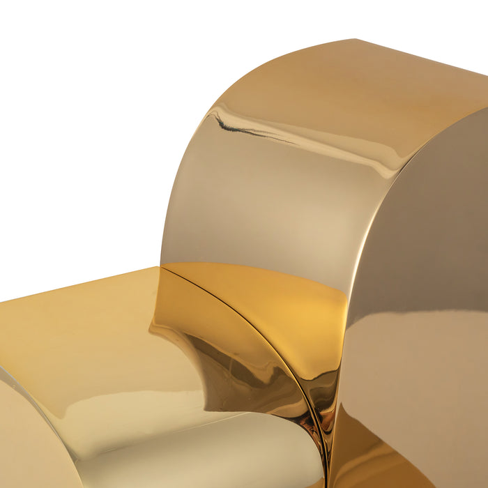 Gypsum LED Table Lamp Polished Brass-Lamps-Kuzco Lighting-Lighting Design Store