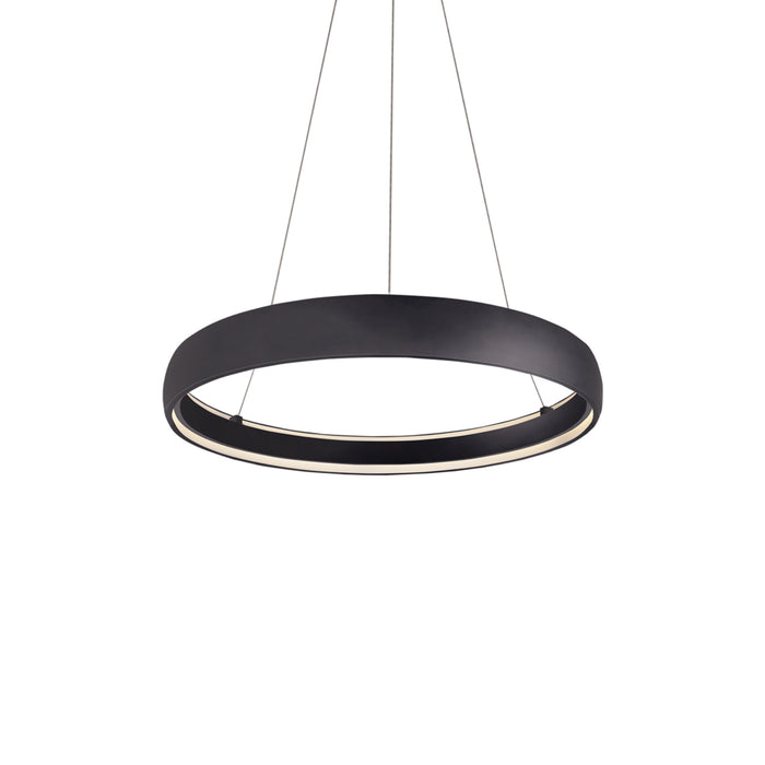 Halo LED Pendant Black-Pendants-Kuzco Lighting-Lighting Design Store
