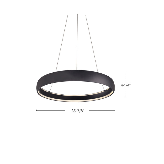 Halo LED Pendant White-Pendants-Kuzco Lighting-Lighting Design Store