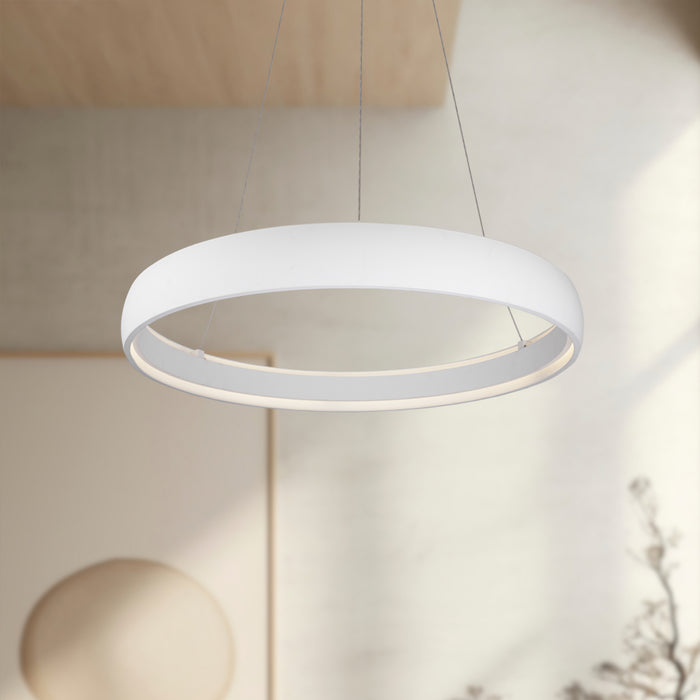 Halo LED Pendant White-Pendants-Kuzco Lighting-Lighting Design Store
