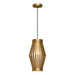 Hana One Light Pendant Aged Gold/Opal Matte Glass-Mini Pendants-Alora-Lighting Design Store