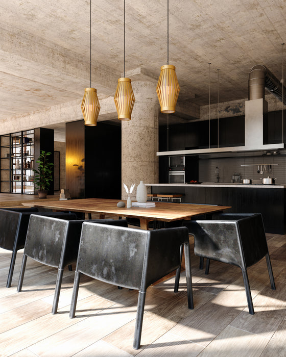 Hana One Light Pendant Aged Gold/Opal Matte Glass-Mini Pendants-Alora-Lighting Design Store