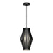 Hana One Light Pendant Matte Black/Opal Matte Glass-Mini Pendants-Alora-Lighting Design Store