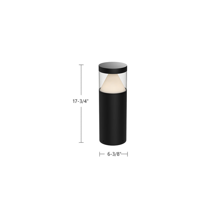 Hanover LED Exterior Bollard Black-Landscape Ltg.-Kuzco Lighting-Lighting Design Store