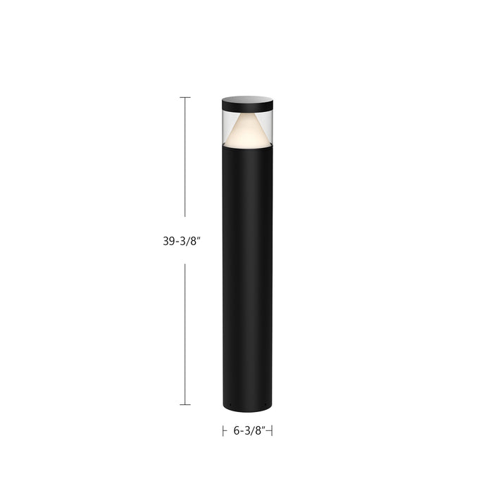 Hanover LED Exterior Bollard Black-Landscape Ltg.-Kuzco Lighting-Lighting Design Store