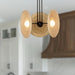 Harbour LED Pendant Urban Bronze/Woven-Mini Chandeliers-Alora-Lighting Design Store