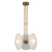 Harbour LED Pendant Vintage Brass/Glossy Opal-Pendants-Alora-Lighting Design Store