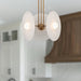 Harbour LED Pendant Vintage Brass/Glossy Opal-Pendants-Alora-Lighting Design Store