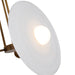 Harbour LED Pendant Vintage Brass/Glossy Opal-Pendants-Alora-Lighting Design Store