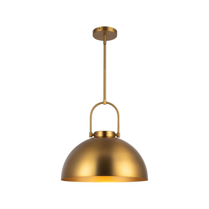 Harper One Light Pendant Aged Gold-Pendants-Alora-Lighting Design Store
