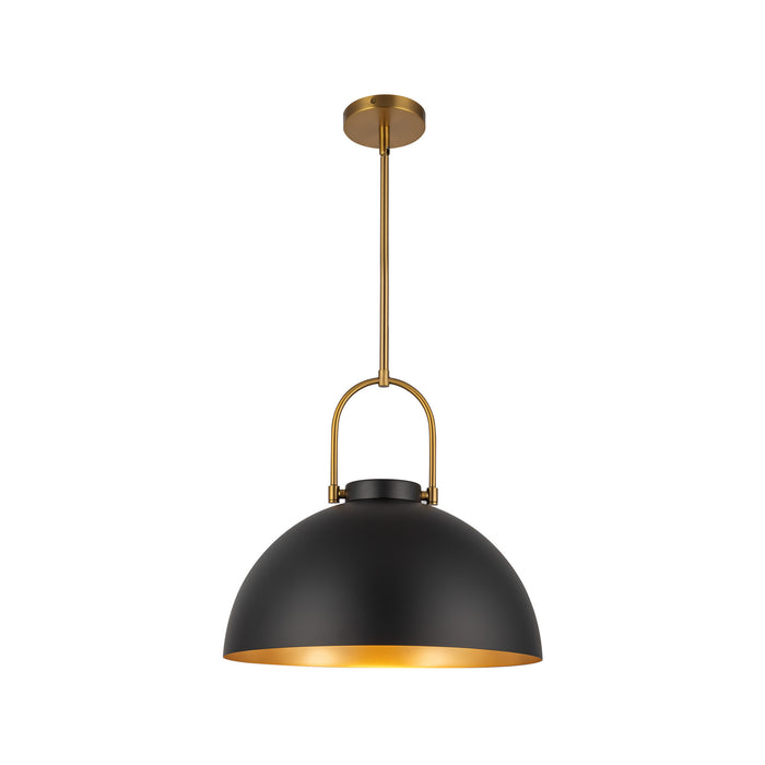 Harper One Light Pendant Matte Black-Pendants-Alora-Lighting Design Store