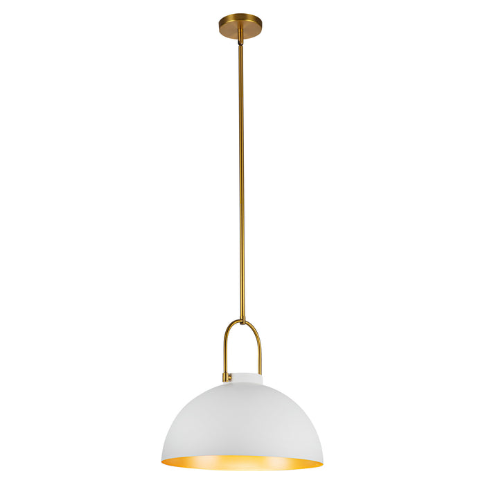 Harper One Light Pendant White-Pendants-Alora-Lighting Design Store
