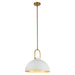 Harper One Light Pendant White-Pendants-Alora-Lighting Design Store
