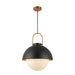 Harper One Light Pendant Matte Black/Opal Matte Glass-Pendants-Alora-Lighting Design Store