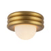 Harvey One Light Semi-Flush Mount Brushed Gold-Flush Mounts-Alora-Lighting Design Store