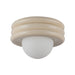 Harvey One Light Semi-Flush Mount Pearl White-Flush Mounts-Alora-Lighting Design Store