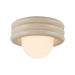 Harvey One Light Semi-Flush Mount Pearl White-Flush Mounts-Alora-Lighting Design Store
