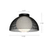 Haven One Light Flush Mount Matte Black/Opal Matte Glass-Flush Mounts-Alora-Lighting Design Store