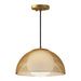 Haven One Light Pendant Gold/Opal Matte Glass-Pendants-Alora-Lighting Design Store