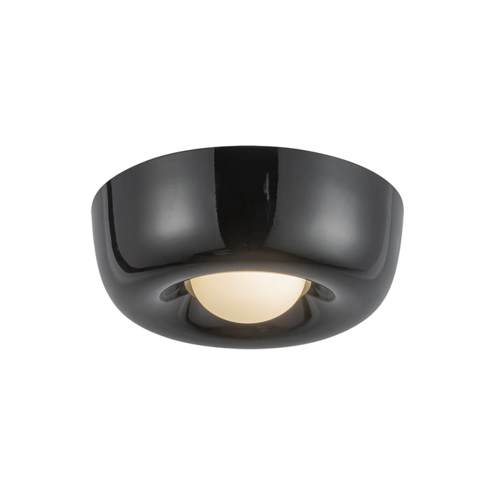 Hayden LED Flush Mount Glossy Black-Flush Mounts-Kuzco Lighting-Lighting Design Store