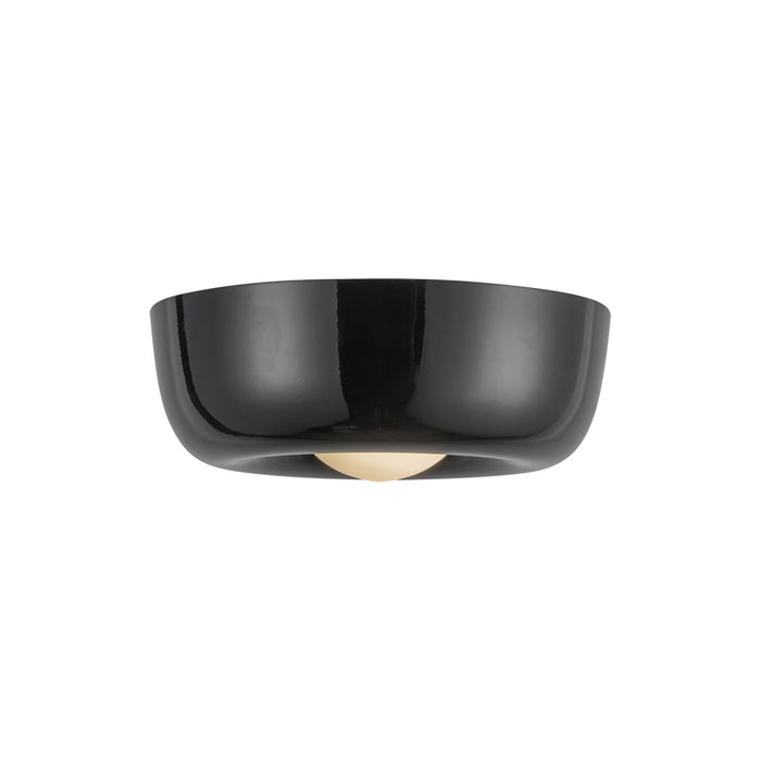 Hayden LED Flush Mount Glossy Black-Flush Mounts-Kuzco Lighting-Lighting Design Store