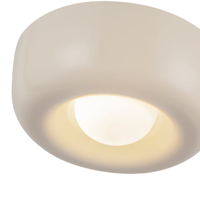 Hayden LED Flush Mount Pearl White-Flush Mounts-Kuzco Lighting-Lighting Design Store