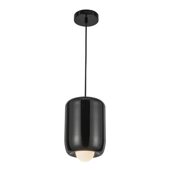 Hayden LED Pendant Glossy Black-Mini Pendants-Kuzco Lighting-Lighting Design Store