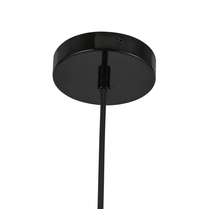 Hayden LED Pendant Glossy Black-Mini Pendants-Kuzco Lighting-Lighting Design Store