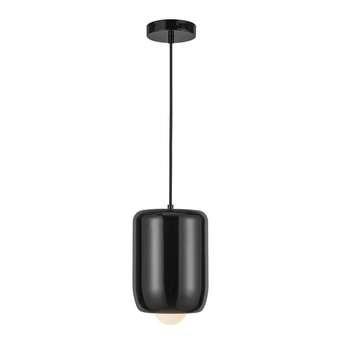 Hayden LED Pendant Glossy Black-Mini Pendants-Kuzco Lighting-Lighting Design Store
