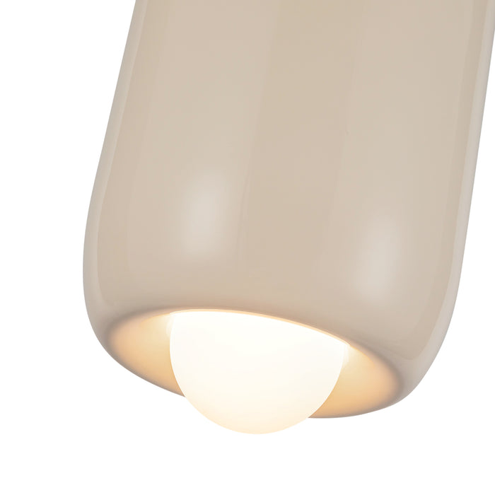 Hayden LED Pendant Pearl White-Mini Pendants-Kuzco Lighting-Lighting Design Store