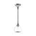 Hazel One Light Pendant Chrome/Clear Glass-Mini Pendants-Alora-Lighting Design Store
