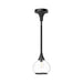Hazel One Light Pendant Clear Glass/Matte Black-Mini Pendants-Alora-Lighting Design Store