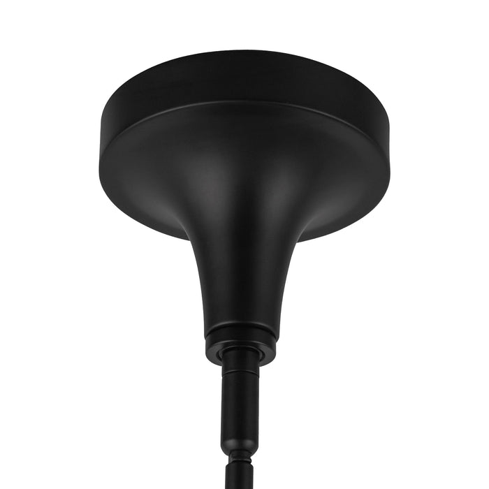 Hazel One Light Pendant Matte Black/Opal Matte Glass-Mini Pendants-Alora-Lighting Design Store