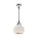 Hazel One Light Pendant Chrome/Opal Matte Glass-Mini Pendants-Alora-Lighting Design Store