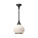 Hazel One Light Pendant Matte Black/Opal Matte Glass-Mini Pendants-Alora-Lighting Design Store