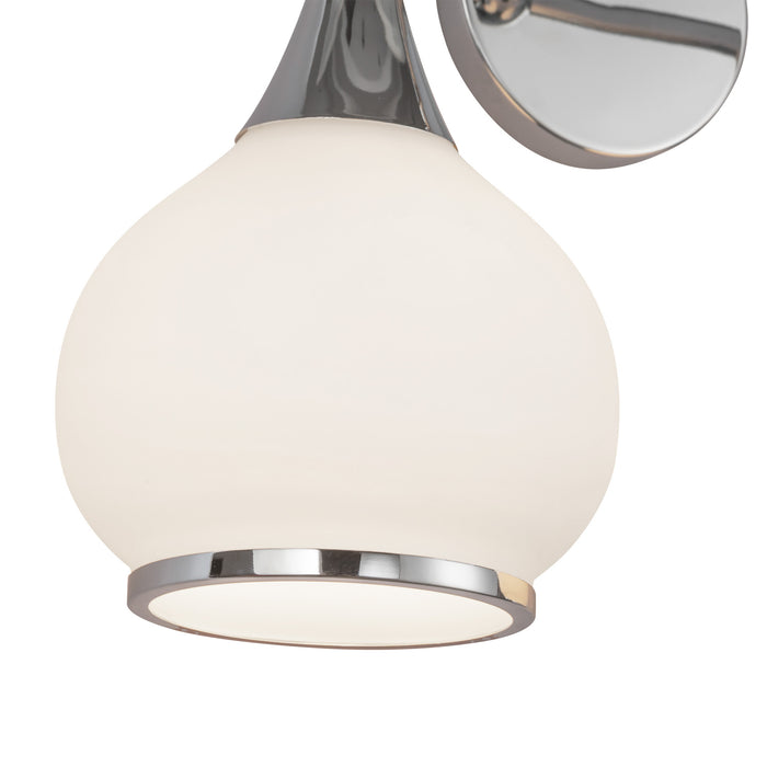 Hazel Two Light Bathroom Fixtures Chrome/Opal Matte Glass-Bathroom Fixtures-Alora-Lighting Design Store