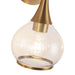 Hazel Three Light Bathroom Fixtures Aged Gold/Clear Glass-Bathroom Fixtures-Alora-Lighting Design Store