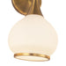 Hazel Three Light Bathroom Fixtures Aged Gold/Opal Matte Glass-Bathroom Fixtures-Alora-Lighting Design Store