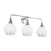 Hazel Three Light Bathroom Fixtures Chrome/Opal Matte Glass-Bathroom Fixtures-Alora-Lighting Design Store