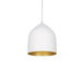 Helena One Light Pendant White/Gold-Mini Pendants-Kuzco Lighting-Lighting Design Store