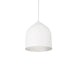 Helena One Light Pendant White/Silver-Mini Pendants-Kuzco Lighting-Lighting Design Store