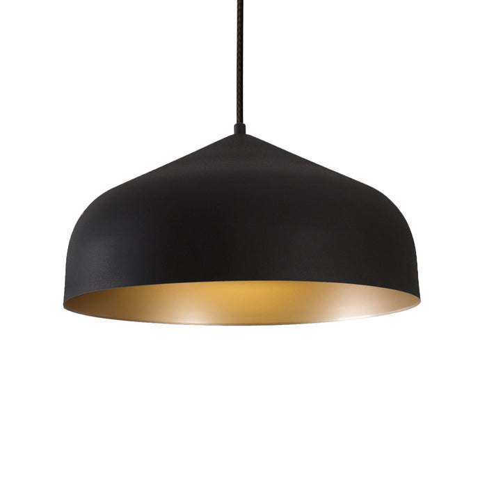 Helena One Light Pendant Black/Gold-Pendants-Kuzco Lighting-Lighting Design Store