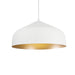 Helena One Light Pendant White/Gold-Pendants-Kuzco Lighting-Lighting Design Store