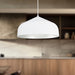 Helena One Light Pendant White/Silver-Pendants-Kuzco Lighting-Lighting Design Store