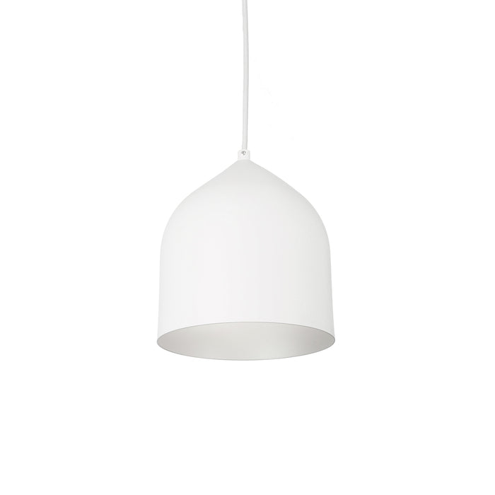 Helena LED Pendant White/Silver-Mini Pendants-Kuzco Lighting-Lighting Design Store