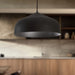Helena LED Pendant Black/Black-Pendants-Kuzco Lighting-Lighting Design Store